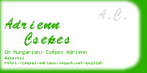 adrienn csepes business card