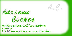 adrienn csepes business card